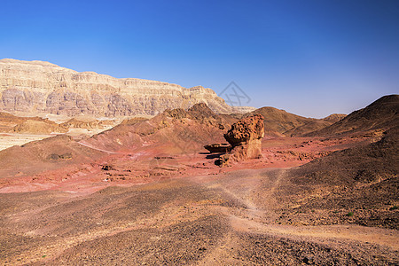 沙漠中的地貌景观干旱内盖夫风景土地旅游砂岩地标峡谷蓝色旅行图片