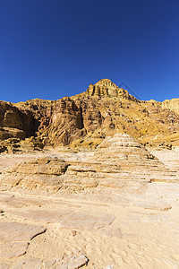 沙漠中的地貌景观公园内盖夫岩石荒野旅行土地石头旅游蓝色风景图片