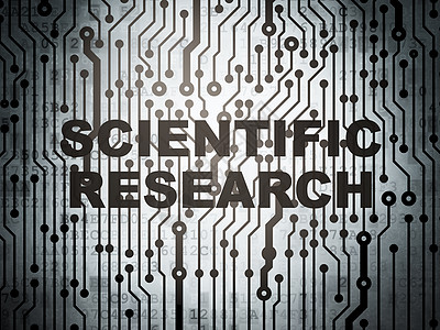 科学概念 与科学研究的电路板知识木板教育工程物理数据灰阶技术黑色渲染图片