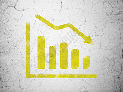 背景墙上的营销概念下降图库存背景墙水泥危机活动古董广告图表插图市场图片