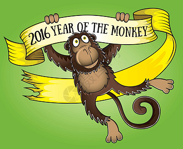 猴子2016年设计年荒野庆典十二生肖吉祥物动物动物园卡通片野生动物羊皮纸艺术图片