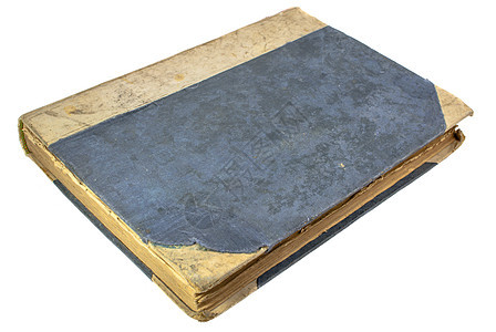 旧书 孤立在白色背景上 伟大的纹理棕色褐色知识象牙文学教育古董图书馆灰色破烂图片