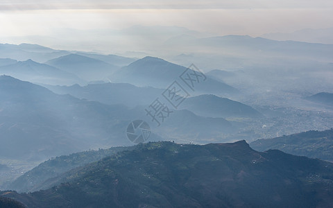 波克拉区域空中观察图片