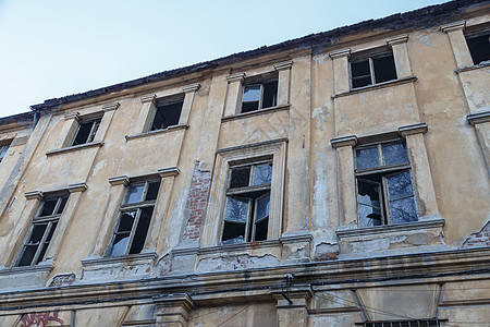 离家建楼视图阳光环境建筑学天气玻璃日光窗户天空废墟房子图片