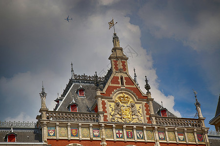 荷兰阿姆斯特丹民众吸引力火车站火车历史性城市车站建筑学历史乘客图片