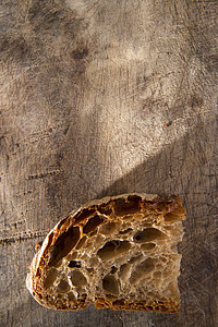 面包切片谷物粮食酵母面粉饮食早餐脆皮小麦棕色食物图片