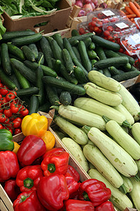 蔬菜市场胡椒水果花园农场维生素食物杂货店青菜辣椒收成图片