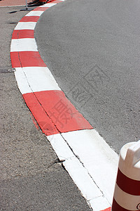 摩纳哥 G 赛车沥青和路缘的质地城市曲线赛道街道车道公式大奖赛全科安全电路图片