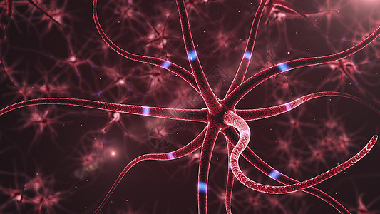 神经元抽象背景身体科学蓝色树突辉光网络头脑轴突激素风暴图片