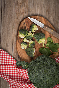 绿花椰菜蔬菜营养团体叶子植物饮食美食沙拉绿色图片