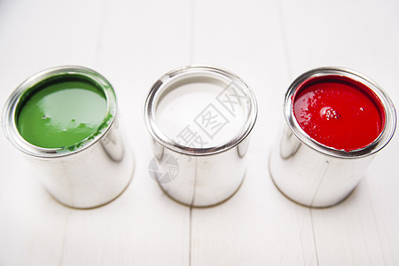 三色罐罐头国歌液体金属国家装修艺术家合金绿色红色图片