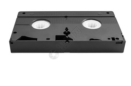 白色背景的 VHS 磁带录像带记录技术磁铁录音机相机小路数据录像机剪裁图片