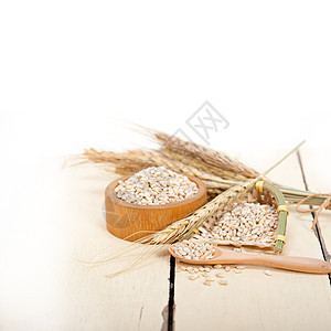 有机大麦谷物稻草种子啤酒农业食物小麦收成粮食木头宏观图片
