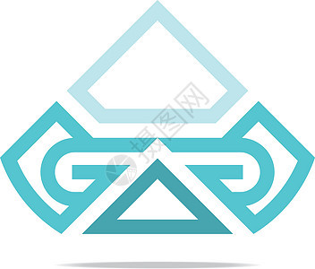 Logo 字母 G 图标设计现代背景图片