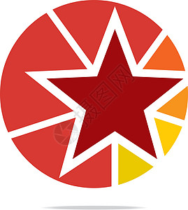 徽标全明星表演设计风格创造力按钮圆圈星星漩涡战略商业推广品牌标识图片