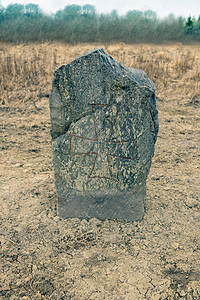 鲁诺石符文视觉神话文化岩画农村旅游地标宗教雕刻图片