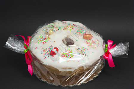 意大利传统蛋糕 糖和巧克力加冰糖和巧克力香草新娘花瓣接待糕点贝壳配料庆典宏观婚礼图片