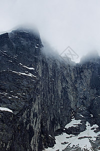 挪威的长城冰川天空悬崖岩石巨魔蔬菜山脉图片