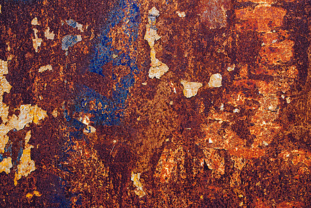 锈铁板腐蚀金属乡村盘子氧化红色风化废金属图片