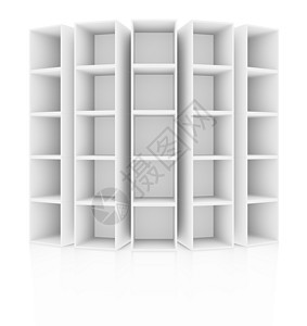 空空白书架房子3d内阁产品反射货架框架车厢酒吧贮存图片