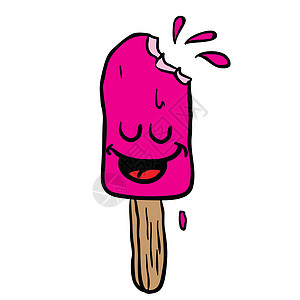 快乐冰淇淋卡通图片