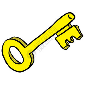 密钥键灰色黄铜古董卡通片财产钥匙入口金属白色涂鸦图片
