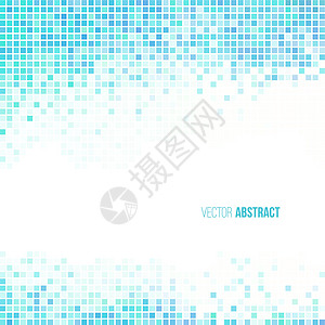 抽象几何背景艺术公司底色青色创造力空白样本正方形白色马赛克背景图片