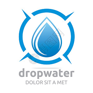 滴水纯形状符号设计液体食物生态药品网络矿物品牌商业教育标签图片