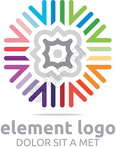 多彩元素线条设计抽象天空商业生活教育开发商电脑生长自由标识设计师图片