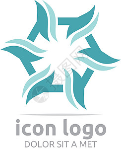 抽象设计圆圈自旋符号品牌艺术图标身份公司标志字母身份证标签字体图片