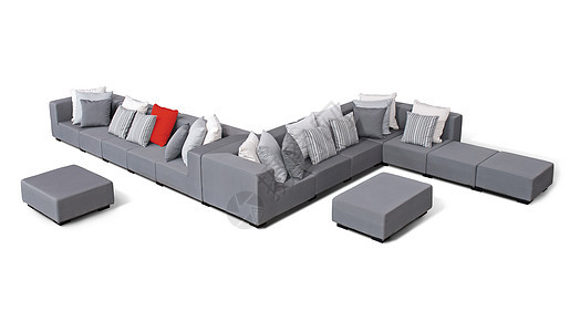 室内沙发外带枕头装饰座位奢华白色产品靠垫风格长椅摄影背景图片