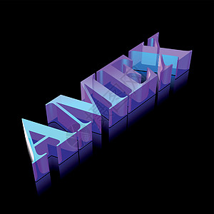 3d 霓虹灯发光字符 AMEX 由玻璃制成矢量图交换镜子经济黑色金融地面生长荧光辉光库存图片