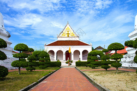 位于Wat Pho公共寺庙的泰国建筑宗教艺术地标旅行崇拜宝塔建筑学民众历史性文化图片