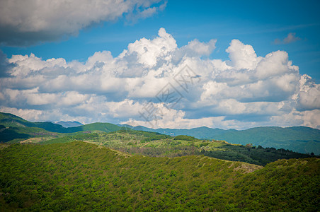 乔治亚州山脉旅行地形风景草地森林假期天际顶峰季节图片