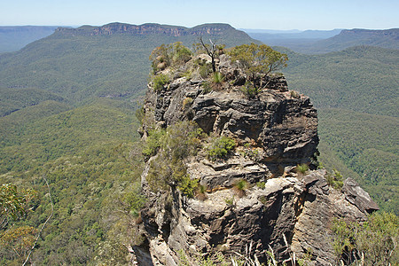 澳大利亚青山蓝山全景风景丛林景点岩石山脉首脑假期三姐妹旅游图片