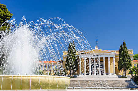 希腊雅典的福音旅行建筑学国家柱子建筑大厅中心纪念碑历史图片