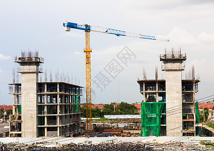 建筑工地和建筑起重机建筑学建筑物工作天空房子多层项目工程住宅工业图片