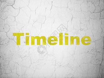 背景墙上的时间概念时间线古董展示垃圾日程黄色历史水泥背景墙小时插图图片