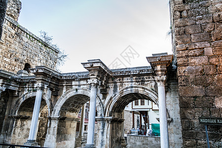 罗马门纪念碑皇帝墙壁历史元首火鸡拱门防御大理石图片