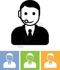 客户支持服务-呼叫中心助理 ico图片