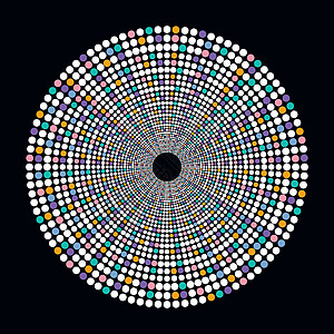 彩色圆点主题艺术圆圈圆形图片