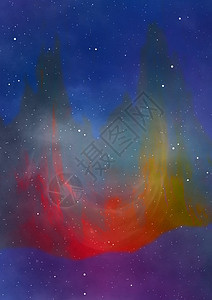 在空间和星云的星域纺纱插图灰尘行星敬畏星座科学渲染场地紫色图片