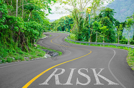 风险概念曲线小路倡议动机哲学心态职业地平线商业挑战图片