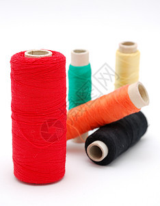 颜色线刺绣衣服针线活橙子编织纤维细绳金子爱好织物图片