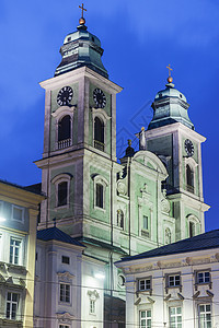 林茨伊格纳提乌斯教堂宗教市中心城市街道天空旅行全景景观教会大教堂图片