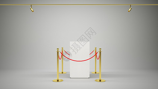 金金栅栏 有红色屏障绳的斯坦吉翁坡度障碍画廊仪式优胜者展览竞赛绳索娱乐博览会图片