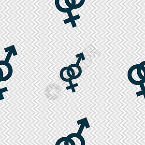 男性和女性图标标志 具有几何纹理的无缝模式 韦克托洗手间卫生间女士厕所插图休息性别房间异性家庭图片