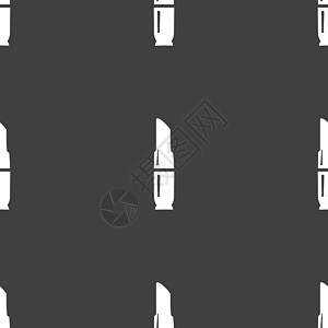 口红图标标志 灰色背景上的无缝模式 韦克托配件头油奢华插图水彩痕迹绘画涂鸦产品购物图片