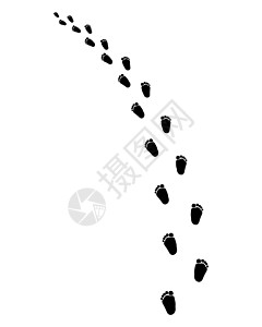 巴布的足迹解剖学黑色赤脚打印男人人行道墨水脚印旅行踪迹图片