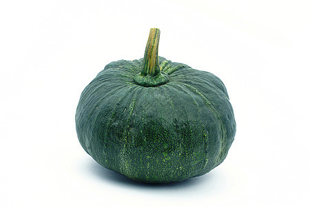 白色背景的绿南瓜收成植物农业绿色食物蔬菜种子南瓜图片